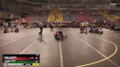 141 lbs Quarters & 1st Wb (16 Team) - Cael Happel, Northern Iowa vs Kaden Jett, Ohio