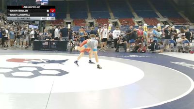 100 lbs Quarters - Gavin Boller, Michigan vs Shay Lundvall, Iowa