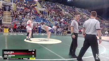 285 lbs Semifinal - Coy Okeson, Bishop Ryan vs Dylan Sell, Central Cass