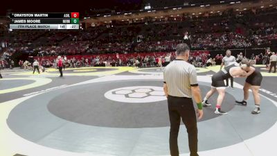 215 lbs 7th Place Match - Drayston Martin, Ashland vs James Moore, Normandy