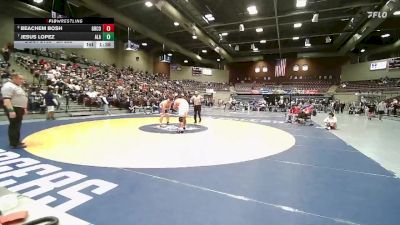 2A 285 lbs Quarterfinal - Jesus Lopez, American Leadership vs Beachem Bosh, Grand County