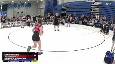 75 lbs Round 1 (6 Team) - Kealey Hathaway, Nebraska Blue Girls vs Kimber Weekley, Team Missouri Girls