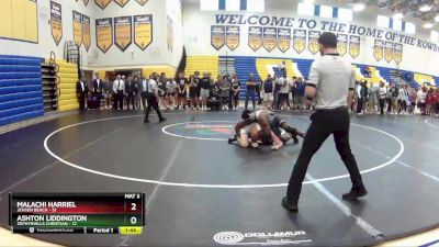 182 lbs Finals (8 Team) - Malachi Harriel, Jensen Beach vs Ashton Liddington, Zephyrhills Christian