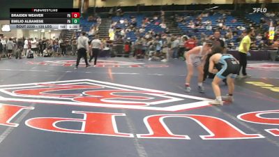 126 lbs Round Of 32 - Braiden Weaver, PA vs Emilio Albanese, PA