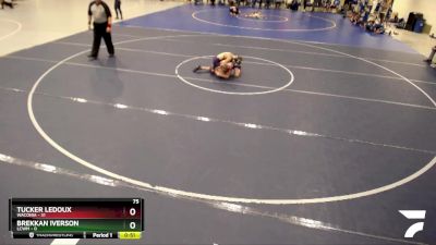 75 lbs Quarterfinals (8 Team) - Brekkan Iverson, LCWM vs Tucker Ledoux, Waconia