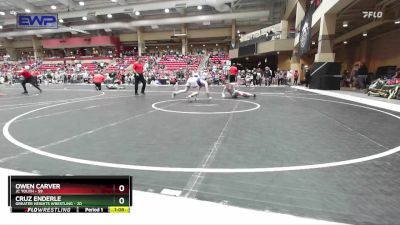 120 lbs Quarterfinal - Cruz Enderle, Greater Heights Wrestling vs Owen Carver, JC Youth