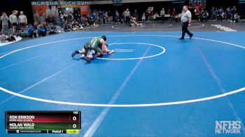 145 lbs Semifinal - Nolan Wald, Haines High School vs Son Erikson, Nome High School