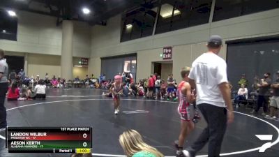 75 lbs Placement Matches (16 Team) - Aeson Kerth, Alabama Hammers vs Landon Wilbur, Predator WC