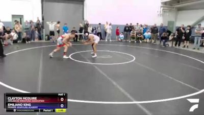 145 lbs Final - Clayton McGuire, Avalanche Wrestling Association vs Emiliano King, Pioneer Grappling Academy
