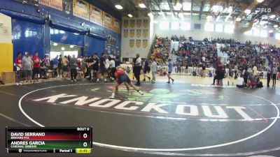 106 lbs Cons. Round 2 - Andres Garcia, Cardinal Gibbons vs David Serrano, Brevard FCA