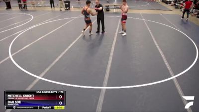 170 lbs Cons. Round 1 - Mitchell Knight, Pinnacle Wrestling Club vs Dah Soe, Minnesota