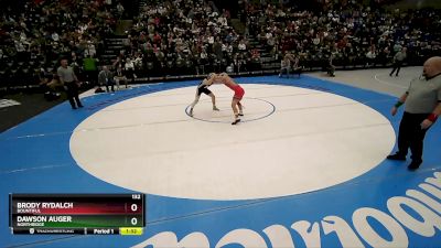 132 lbs Quarterfinal - Brody Rydalch, Bountiful vs Dawson Auger, Northridge