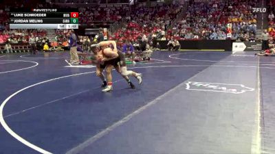 1A-138 lbs Cons. Round 2 - Jordan Meling, East Marshall/Meskwaki vs Luke Schroeder, Missouri Valley