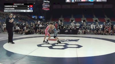 88 lbs 7th Place Match - Cameron Smith, Ohio vs Logan Rang, Pennsylvania