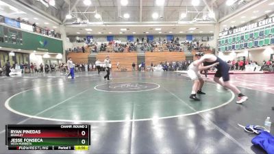 165 lbs Champ. Round 2 - Jesse Fonseca, Vista Murrieta vs Ryan Pinedas, Brawley