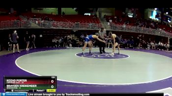 132 lbs Round 4 (6 Team) - Brayden Kreikemeier, Bennington vs Kozad Porter, Cheyenne East