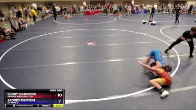 98 lbs Quarterfinal - Luke Bartholomaus, Flat Earth Wrestling Club vs Evan Boesch, Centennial Youth Wrestling