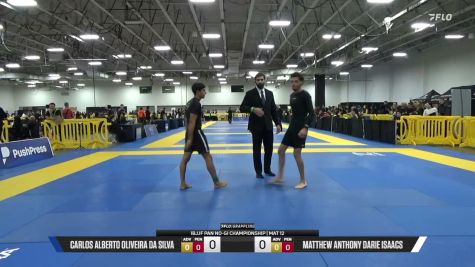 Matthew Anthony Darie Isaacs vs Carlos Alberto Oliveira Da Silva 2026 Pan IBJJF Jiu-Jitsu No-Gi Championship