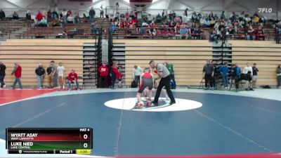 106 lbs Cons. Round 2 - Wyatt Asay, West Lafayette vs Luke Nied, Lake Central