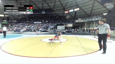 Girls 4A 105 lbs Champ. Round 2 - Danica Torres, Sunnyside (Girls) vs Andrea Garcia, Eisenhower (Girls)