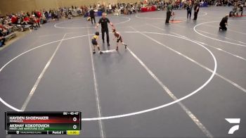 45-47 lbs Cons. Round 3 - Akshay Kokotovich, Prior Lake Wrestling Club vs Hayden Shoemaker, Minnesota