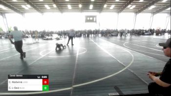 58 lbs Consolation - Camren Redwine, Juggernaut Wrestling Club vs Caleb Lucero-Saiz, BlackCat WC