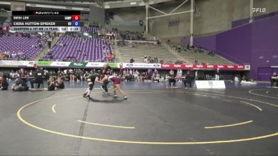 180 lbs Quarters & 1st Wb (16 Team) - Ciera Hutton-spieker, Ottawa University vs Desi Lee, Campbellsville University