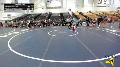116 lbs Cons. Round 7 - Logan Fuller, WRCL Wrestling Club vs Gregory Schaefer, Deep Roots Wrestling Club