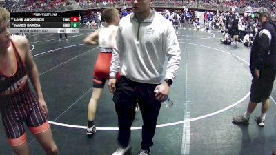 100 lbs Champ. Round 2 - James Garcia, Nebraska Elite Wrestling Club vs Lane Anderson, Sutherland Youth Wrestling Club