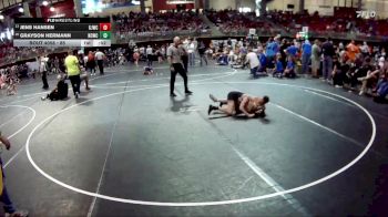 85 lbs Champ. Round 1 - Jens Hansen, Gothenburg Junior Wrestling Club vs Grayson Hermann, Nebraska City Wrestling Club