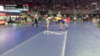 1A-157 lbs Cons. Round 4 - Cohen Wolford, Wapello vs Caleb Skogen, Lake Mills