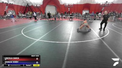 92 lbs Semifinal - Lincoln Swick, WI vs Vannak Khiev, IL