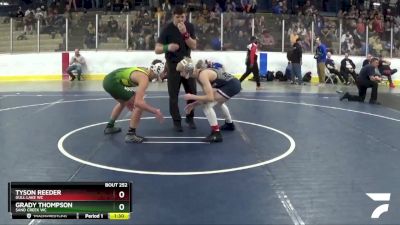 130 lbs Cons. Round 1 - Tyson Reeder, Gull Lake WC vs Grady Thompson, Sand Creek WC