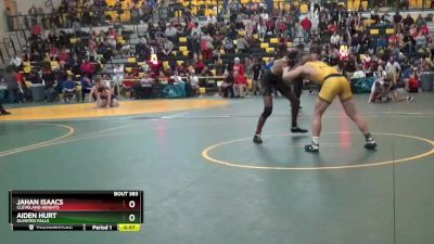 150 lbs Cons. Round 4 - Aiden Hurt, OLMSTED FALLS vs Jahan Isaacs, CLEVELAND HEIGHTS