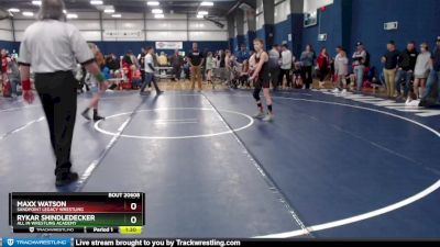 95 lbs Quarterfinal - Maxx Watson, Sandpoint Legacy Wrestling vs Rykar Shindledecker, All In Wrestling Academy