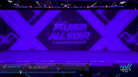 Blackout [2022 CheerForce San Diego L6 International Open Coed - Small] 2022 USA All Star Anaheim Super Nationals