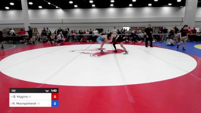 132 lbs C-8 #2 - Brandon Higgins, Georgia vs Nathaniel Moungsiharat, Tennessee