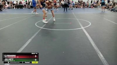 165 lbs Round 4 (8 Team) - CJ Pensiero, The Compound RTC vs Joe Dietz, Seagull Blue