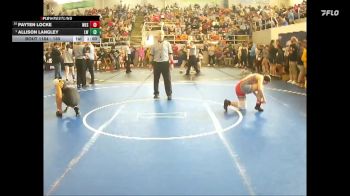 130 lbs Cons. Round 2 - Payten Locke, Westfall vs Allison Langley, LEBANON WRESTLING