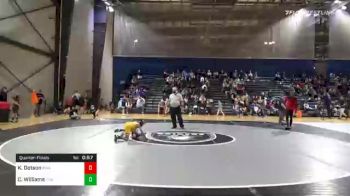 60 lbs Quarterfinal - Kaleb Dotson, Roundtree Wrestling Academy vs Carmani Williams, Troup Youth Wrestling