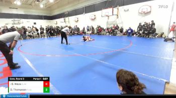 126 lbs Cons. Round 3 - Gabe Weza, Clarkston vs Diesel Thompson, Flathead (Kalispell)