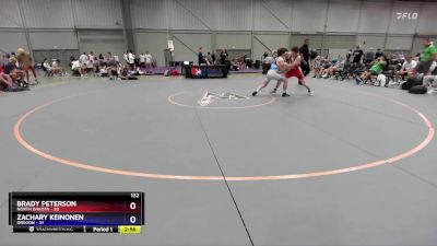 132 lbs Placement Matches (16 Team) - Brady Peterson, North Dakota vs Zachary Keinonen, Oregon