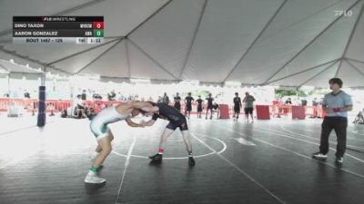 126 lbs Champ. Round 3 - Dino Taxon, Mission Viejo High School Wres vs Aaron Gonzalez, Arete Wrestling Academy