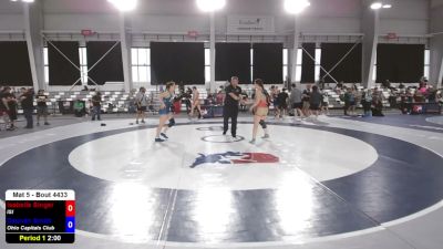 130 lbs Cons. Semis - Isabelle Singer, ISI vs Deunan Smith, Ohio Capitals Club