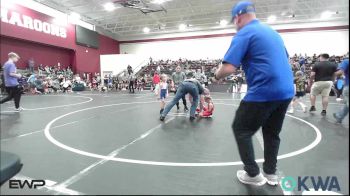 40 lbs Rr Rnd 4 - Lainey Mitchell, Pawnee Wrestling Club vs Presley Edge, Piedmont