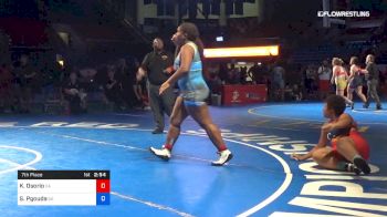 200 lbs 7th Place - Kayvette Osorio, California vs Stacey Pgouda, Georgia