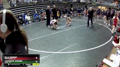 95 lbs Finals (8 Team) - Caydence Aagard, Idaho vs Ella Neibert, Team Indiana