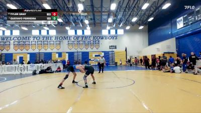 138 lbs Quarterfinal - Tyler Gray, Wellington Community Hs vs Gustavo Ferreira, Viera