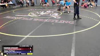 35 lbs Round 1 - Monroe Stewart, Arctic Warriors Wrestling Club vs Tessa Tuttle, Nikiski Freestyle Wrestling Club