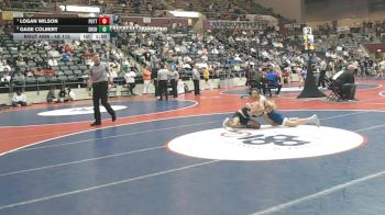 4A 113 lbs Semifinal - Logan Wilson, Pottsville vs Gage Colbert, Shiloh Christian